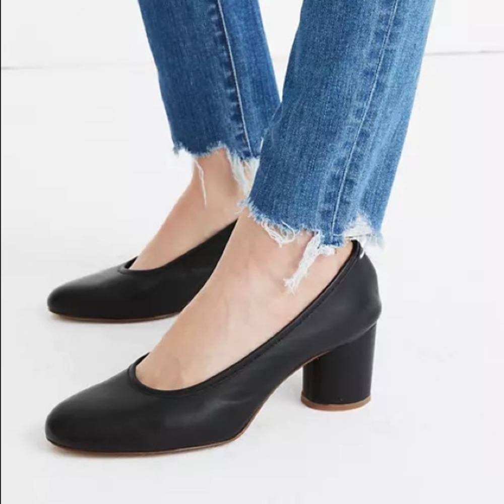 Madewell Reid leather heels